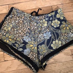 ~ without walls tropical shorts w/ mesh detail ~